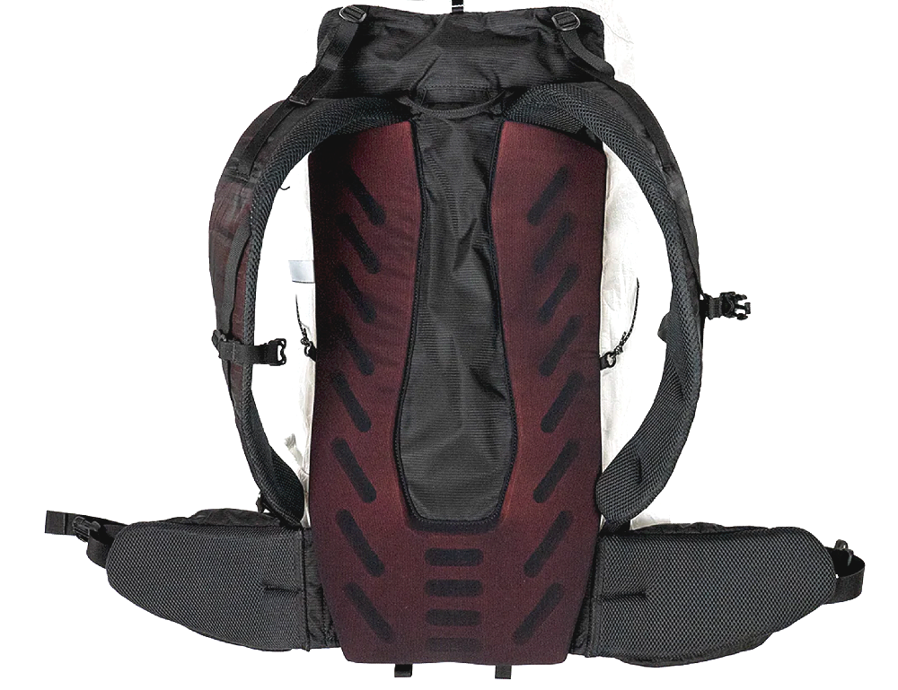 the back of outdoor vitals CS40 Ultra Backpack