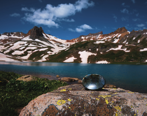 the final view on the hike to ice lake basin