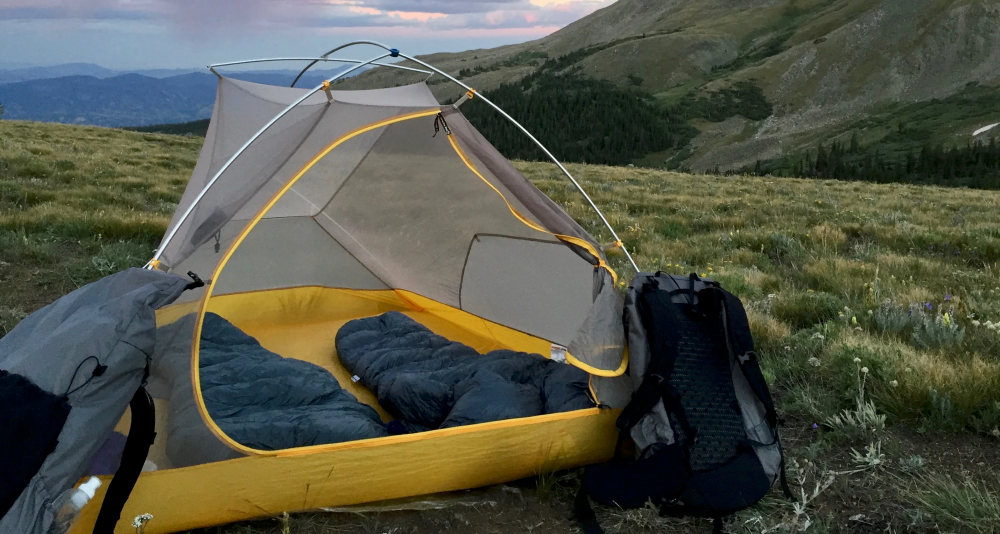 katabatic gear ultralight quilts in use in the alpine