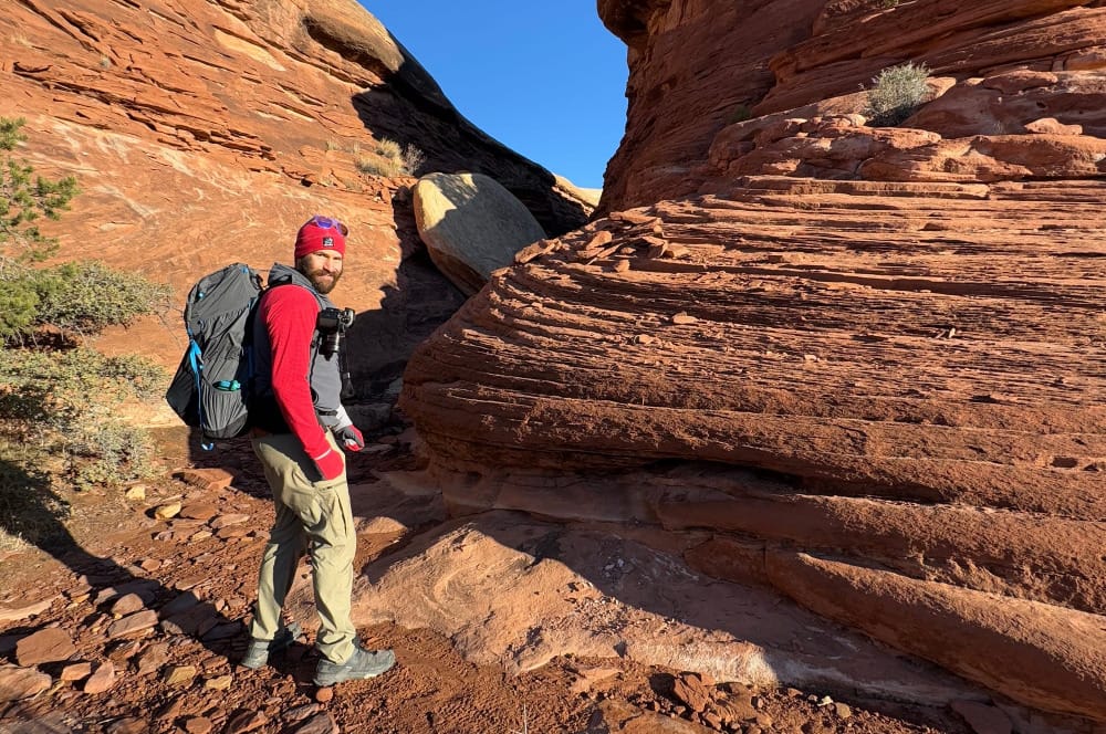 An ultralight backpacker carries just the essentials so they can explore the southwest extensively